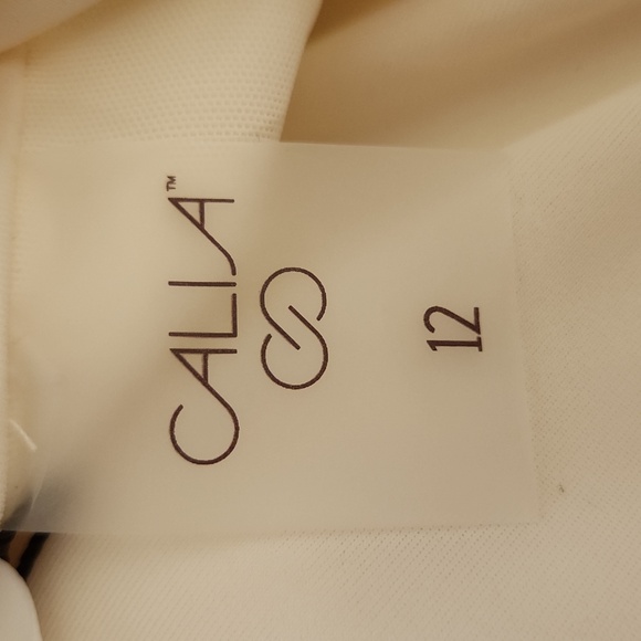 NWT Calia Halter Racerback Light Cream One Piece, size 12 - Picture 14 of 15